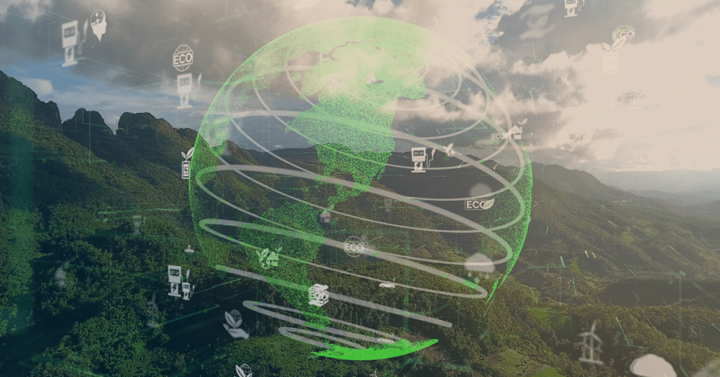 globe of earth representing sustainability